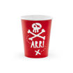 Picture of CUPS PIRATES RED 220ML - 6 PACK